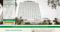 Desktop Screenshot of evergreenlaurelhotelpenang.com